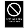 parkering forbudt egen tekst