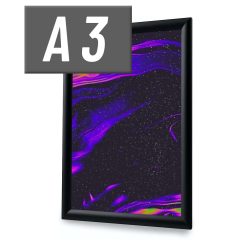 Klippsramme Aluminium A3 Display Black color