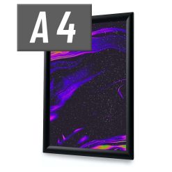 Klippsramme Aluminium A4 Display Black color