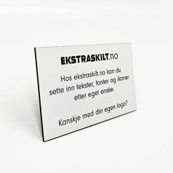 Alternative view of Postkasse skilt - 94mm x 58mm - Hvit