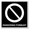 Parkering forbudt skilt 500x500mm