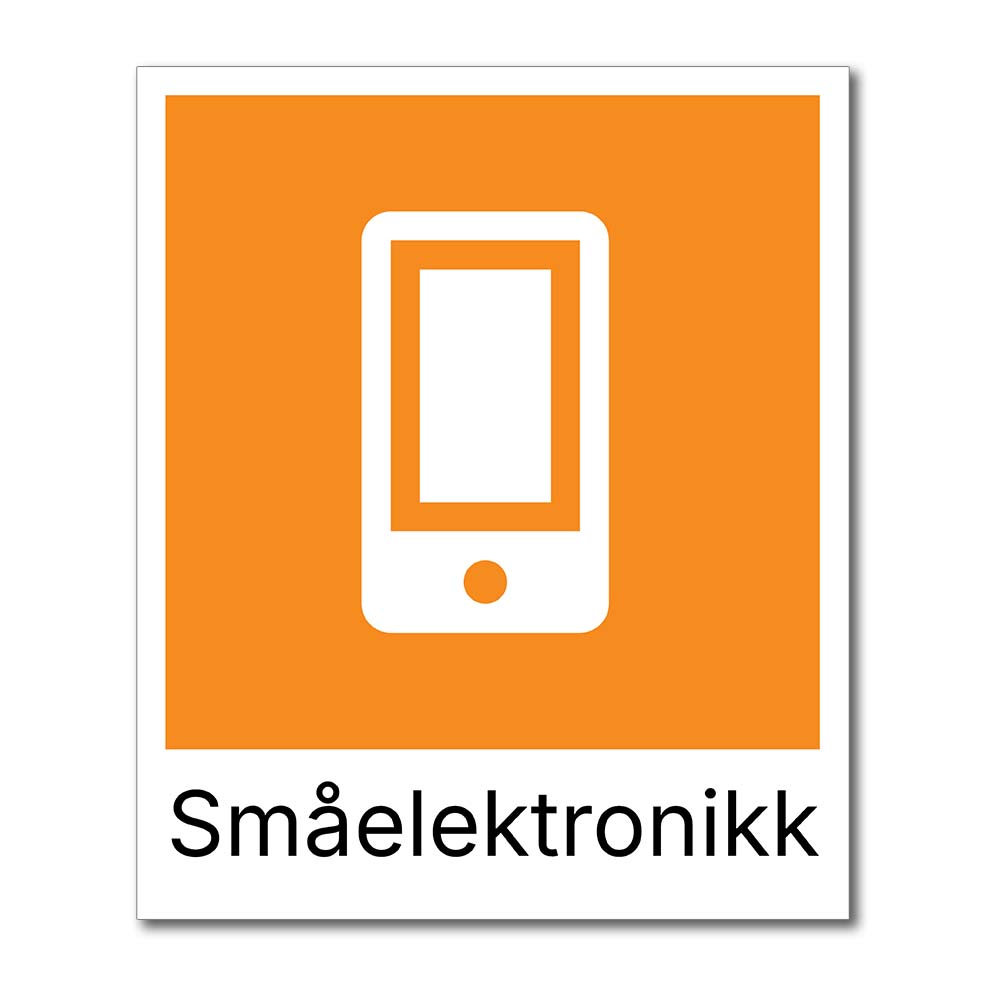 Fraksjonsmerker - Avfallssortering (Småelektronikk)