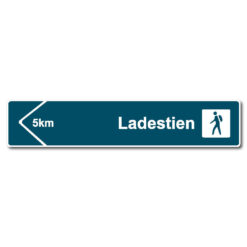 turstiskilt venstre – egen tekst