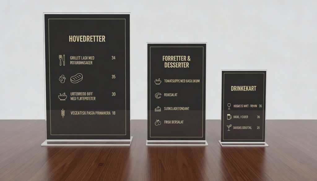 freepik tre borddisplay p et bord kontrastfull meny med ik 73628