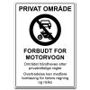 privat område skilt parkering forbudt hvit (kopi)
