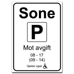 sone mot avgift mandag til lørdag hc