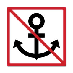 ankring forbudt med symbol 50x50
