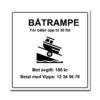 båtrampe mot avgift og vippsnummer 50x50