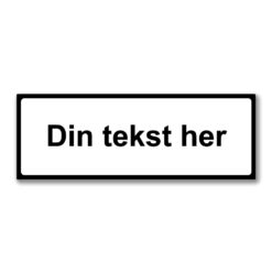 underskilt sort ramme egen tekst