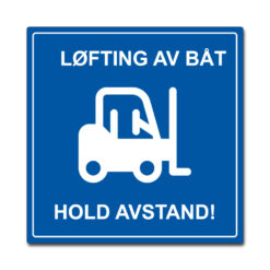 løfting av båt hold avstand 50x50