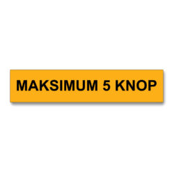 maksimum 5 knop gul