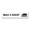 max 5 knop med ikon hvit