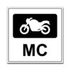 mc parkering med symbol skilt 50x50