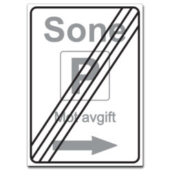 opphør sone pil høyre – mot avgift