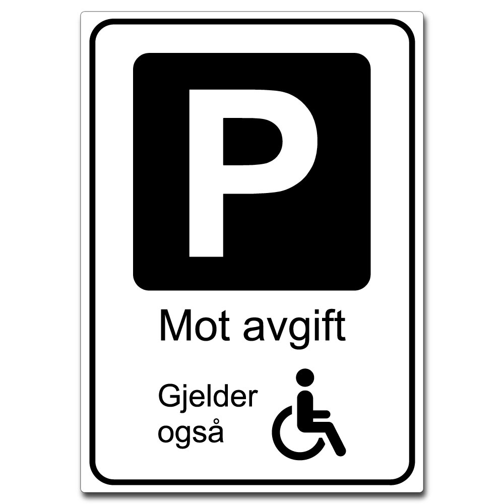 parkering mot avgift hc sort p