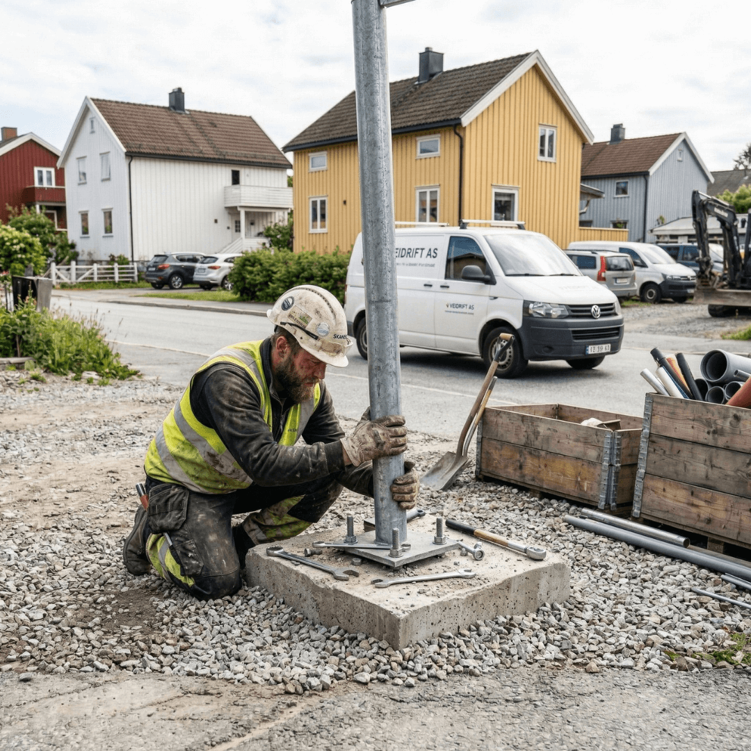 Monterings tilbehør skilt