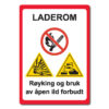 byggeplass skilt laderom