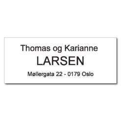 postkasseskilt 78x32mm