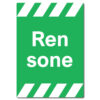 byggeplass skilt ren sone