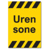 byggeplass skilt uren sone