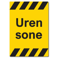 byggeplass skilt uren sone