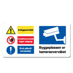 farlig område kameraovervåket