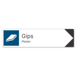 byggeplass pil sortering gips + engelsk