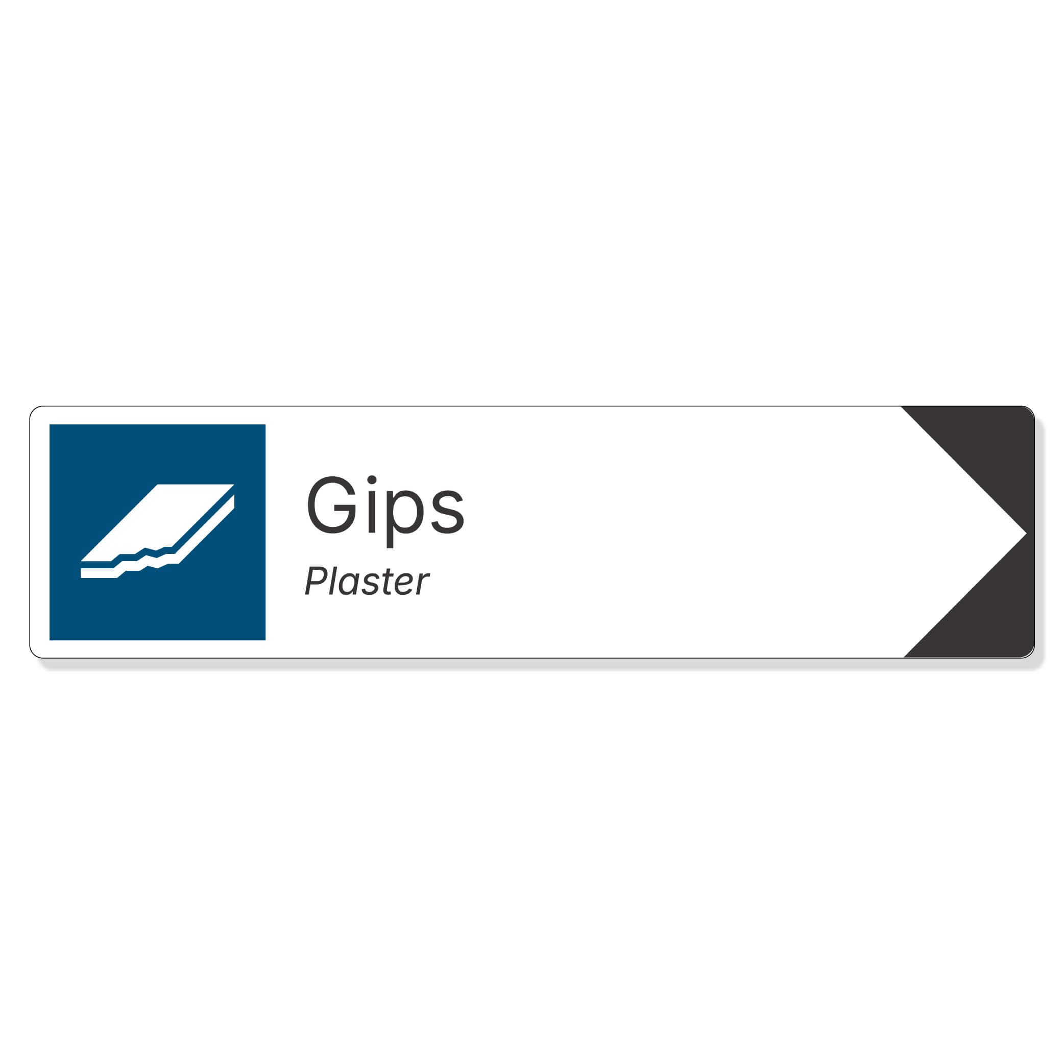 byggeplass pil sortering gips + engelsk