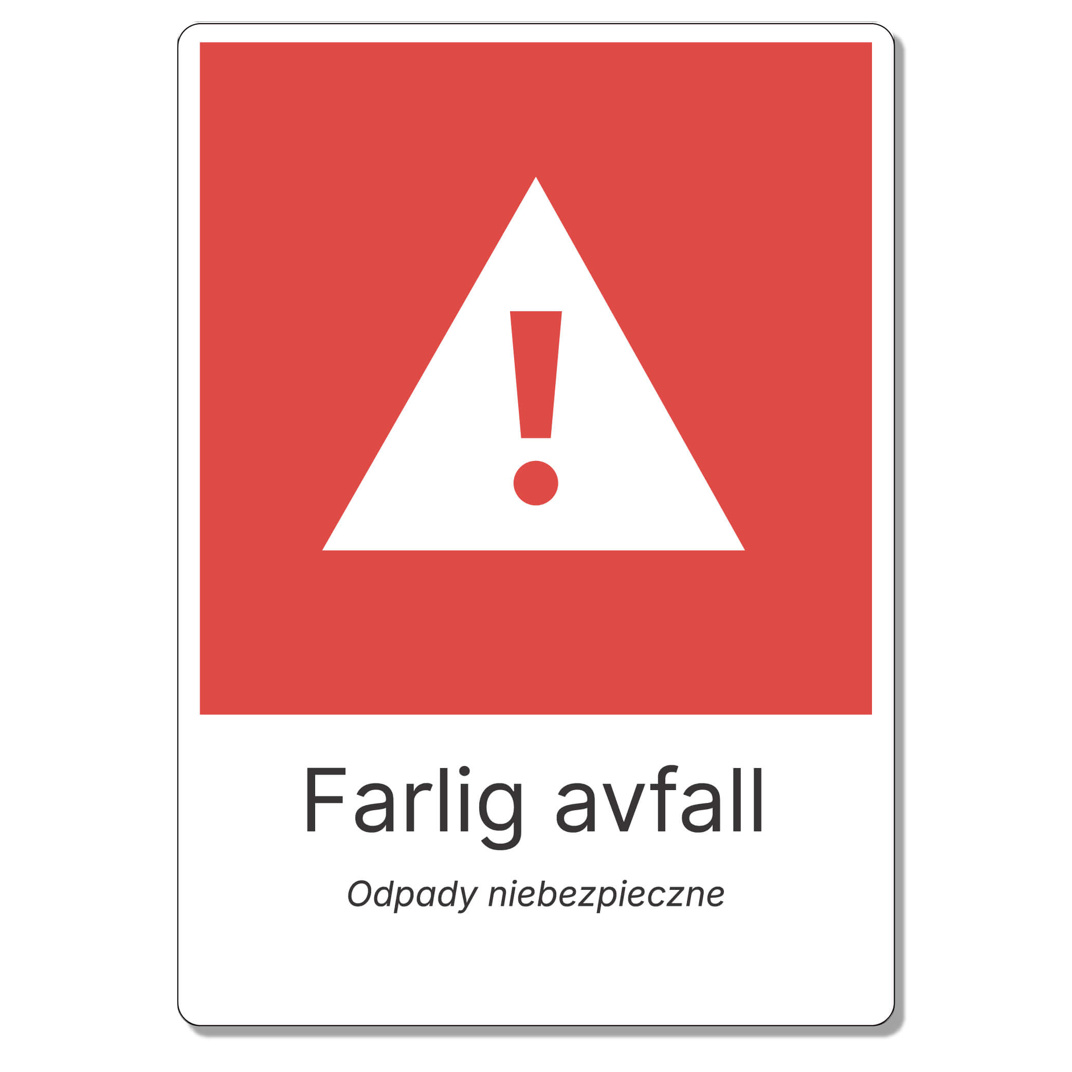 byggeplass sortering farlig avfall + polsk