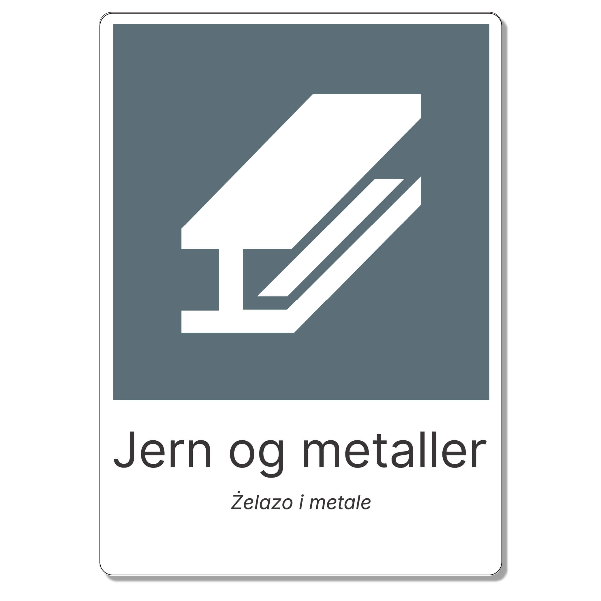 byggeplass sortering jern og metaller + polsk