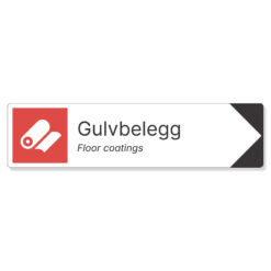byggeplass pil sortering gulvbelegg + engelsk