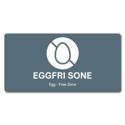 eggfri sone med ikon postkjøkken