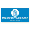 melkeproteinfri sone med ikon postkjøkken