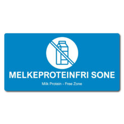 melkeproteinfri sone med ikon postkjøkken