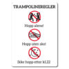 informasjonsskilt trampolineregler v1