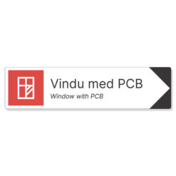 byggeplass pil sortering vindu pcb + engelsk