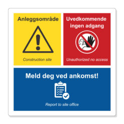 kombiskilt adgang og registrering