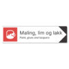 byggeplass pil sortering maling,lim,lakk + engelsk