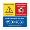 kombiskilt adgang og verneutstyr