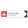 byggeplass pil sortering farlig avfall + engelsk