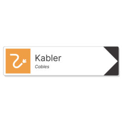byggeplass pil sortering kabler + engelsk