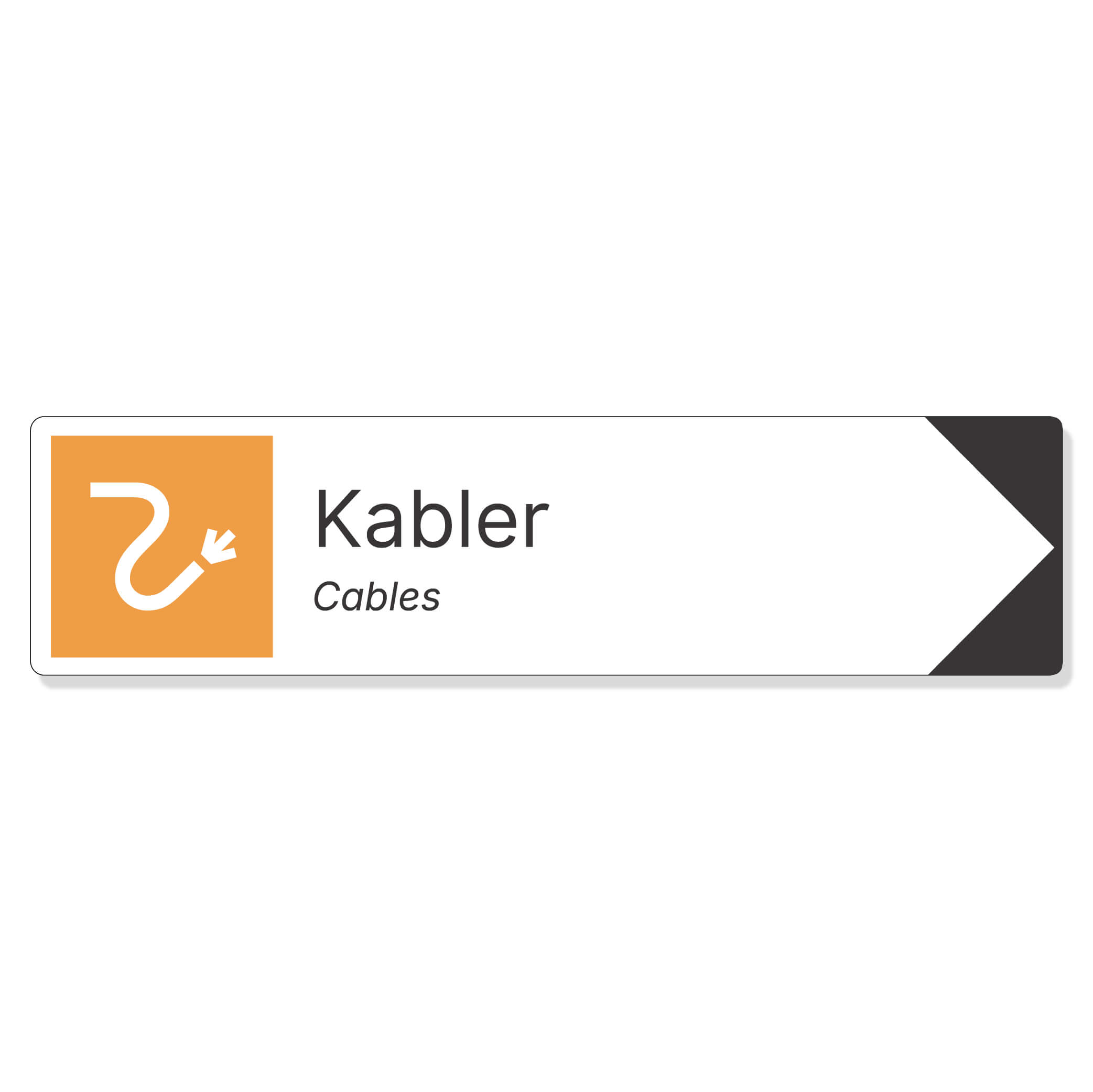 byggeplass pil sortering kabler + engelsk