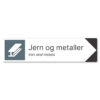 byggeplass pil sortering jern og metaller + engelsk
