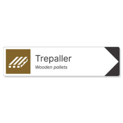 byggeplass pil sortering trepaller + engelsk